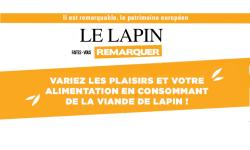 LE LAPIN Faites-vous remarquer Variez les plaisirs et votre alimentation en consommant de la viande de lapin !