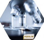 Microscope avec logo oqualim